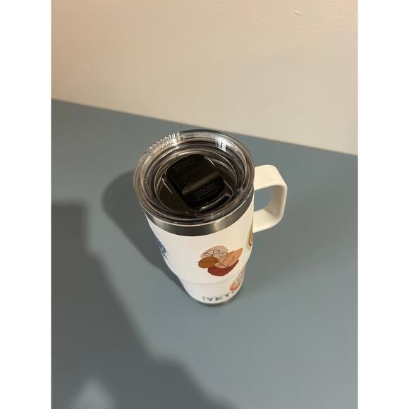 Yeti Rambler 20 oz with handle and strong hold lid white - stickers can come off - Picture 8 of 8